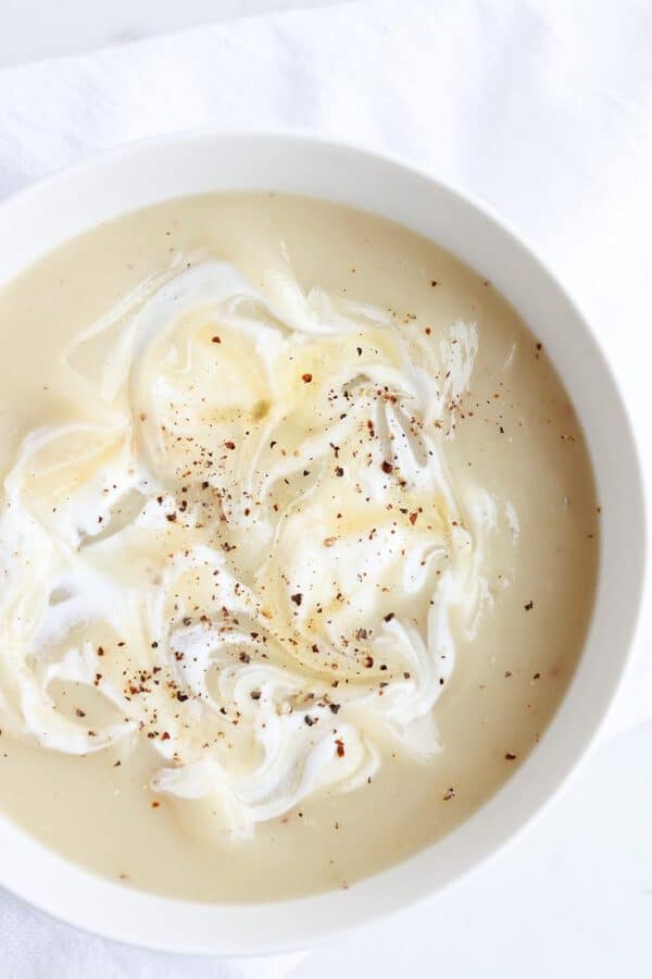 Pressure Cooker Baked Potato Soup is Easy, Creamy, and so Healthy!