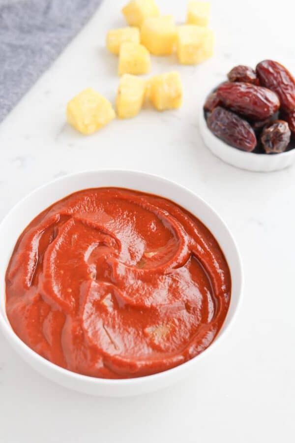 Instant Pot Pressure Cooker Hawaiian Barbecue Sauce in a bowl 