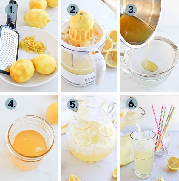 Instant Pot Lemonade in a glass with ice