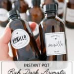 Vanilla extract in gifting bottles