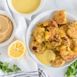 Instant Pot Smashed Potatoes with Hummus