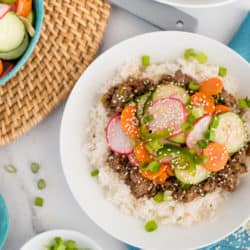 Instant Pot Korean Beef Bowl with Pickled Veggies