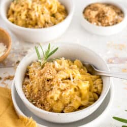 Instant Pot Butternut Squash Mac and Cheese with Brown Butter Garlic Sage Breadcrumbs