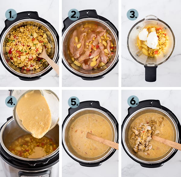 how to make instant pot southwest chicken corn chowder